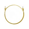 8Ware Cat6 Ultra Thin Slim Cable, Yellow, 0.25m Length