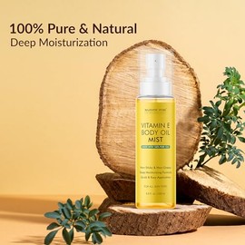 MAJESTIC PURE- Aceite corporal en bruma con vitamina E - 100% puro y natural | Repara la piel seca y dañada | Hidrata la piel y el cabello