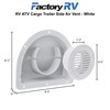 ToughGrade RV ATV Cargo Trailer Side Air Vent White