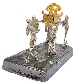 Statue-Ark Of The Covenant w/Priests-Gold/Silv-SML
