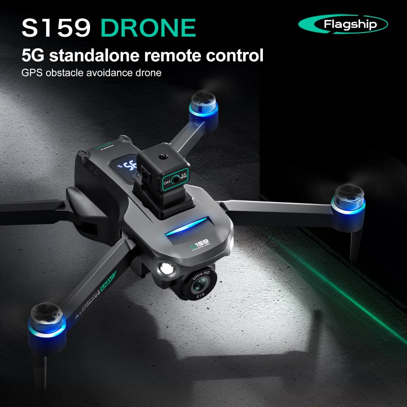 S159 RC Drone GPS FPV 4K HD Dual Camera 360°