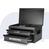 WORKPRO 15" Heavy Duty Tool Box Metal Tool Box w/2