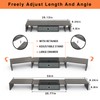 WESTREE Triple Dual Monitor Stand Riser with Drawer,Extra Large Adjustable