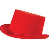Bristol Novelty Top Hat Red Satin
