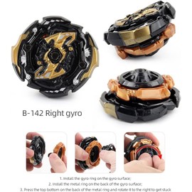 OBEST Bey Battling Tops with Stadium, Spinning Tops 4pcs Gyro and Burst Launcher, Battling Top Game Novelty Toys Kid's Gift 6+