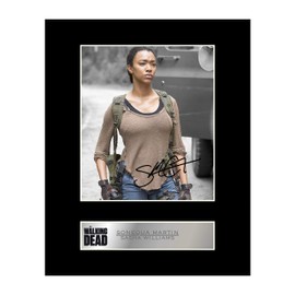Sonequa Martin Sasha Williams Signed Mounted Photo Display The Walking Dead #2 Signed Gift