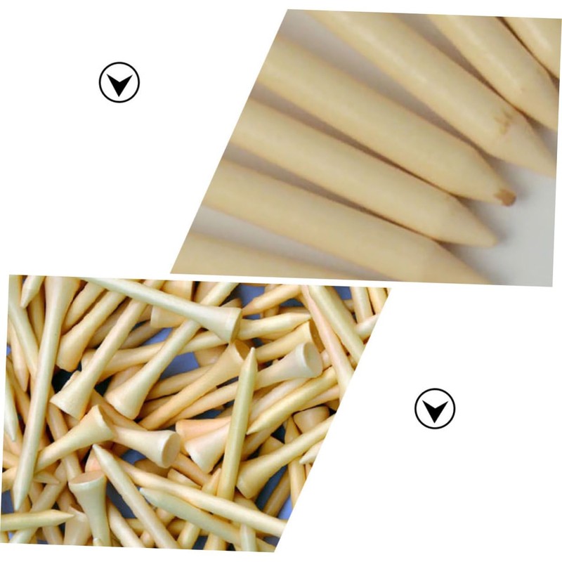 Kisangel 300pcs Golf Tees Wooden Golf Holders for Optimal Training