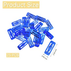 [25 Pack] K TOMOTO Racetrack Connectors Compatible with Hot Wheels | Blue Replacement Parts for Race Track Sets | Durable & Tight Fit | Birthday Gift for 5-12 Years Old