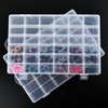 TIMESETL 2 x 36 Compartment Removable Clear Plastic Storage Boxes