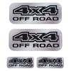 4 Pieces Resin Gel Stickers 3D Stickers Crest Logo 4x4