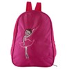 Girls Ballet Dance Embroidered Backpack Kids Shoulder Sports Bag(Rose Red)