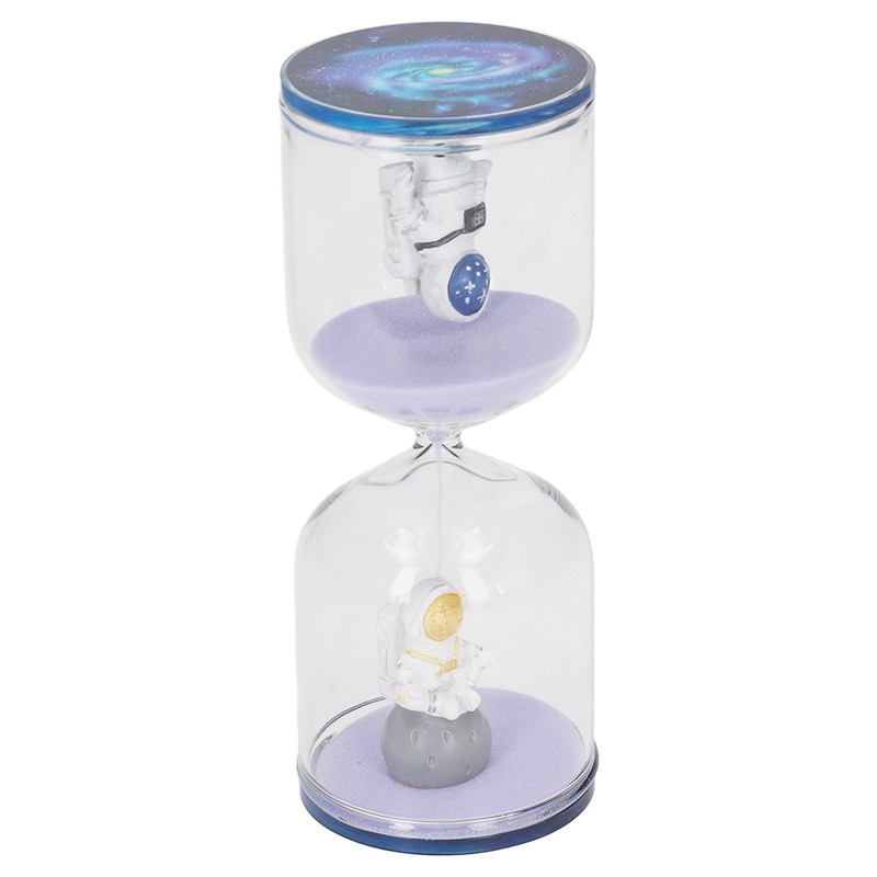 Decorative Sand Timer Clock Space Man Educational Hourglass for Office