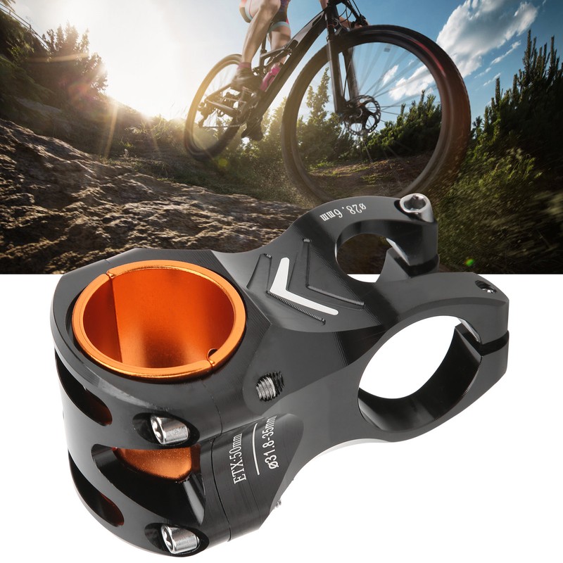 CANSUCC 31.8/35mm Bike Handle Stem Riser Short Handle Stem Aluminum