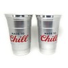 Coors Light Metal Aluminum 22 Ounce Cups - Set of