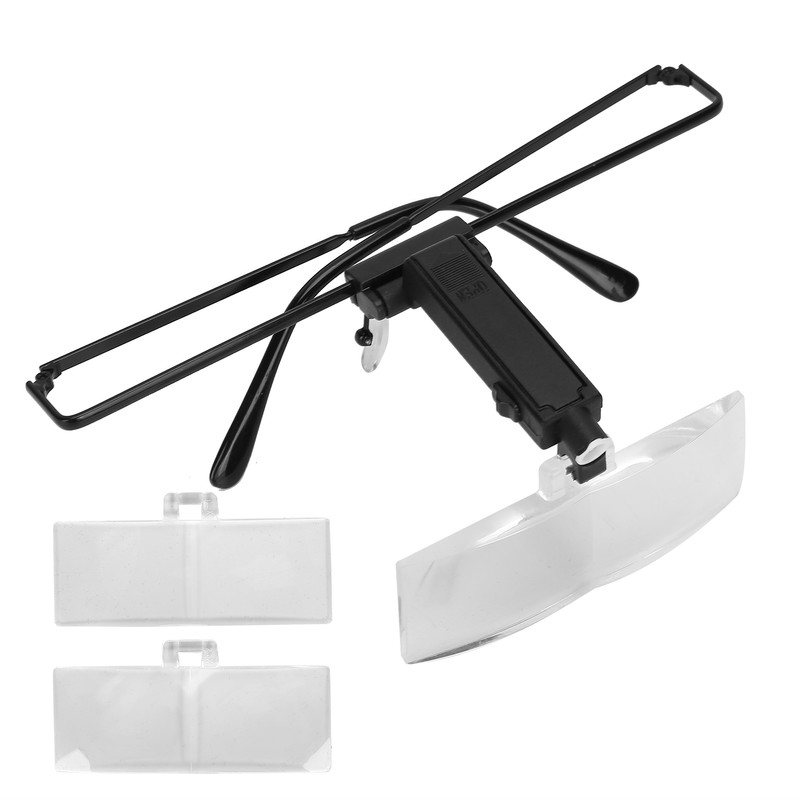 Eyeglasses Magnifier LED Light Hands Free Magnifying Glass for Watch