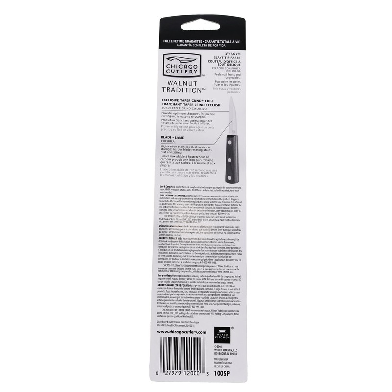 Chicago Cutlery 7-1/2-Inch Kitchen Knife with Sharp Stainless Steel Blade