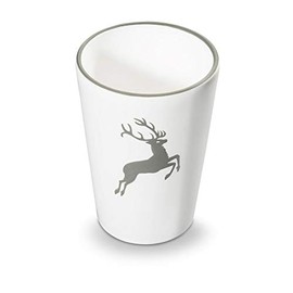 GMUNDNER KERAMIK Drinking Cup Capacity: 0.28 Litres Grey Deer Crockery Handmade in Austria
