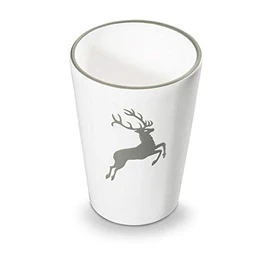 GMUNDNER KERAMIK Drinking Cup Capacity: 0.28 Litres Grey Deer Crockery Handmade in Austria