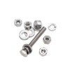 binifiMux 50pcs 1/4-20 x 2 Hex Bolts Spring Flat Washers