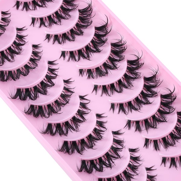 3D False Eyelashes, Natural Eyelashes, Pure Handmade Natural Look, Fluffy