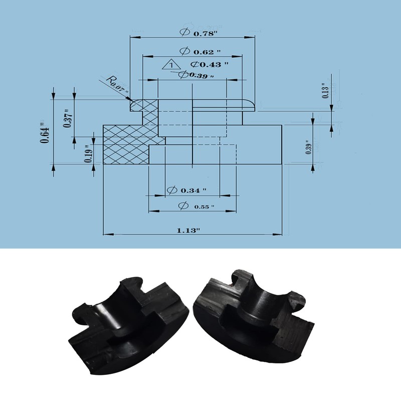 12 Pack Rubber Feet,High Damping Vibration Damping Rubber Ring for