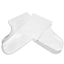 Mascarilla para Pies, 100 Piezas Mascarilla para Pies Desechable Calcetines Humectantes Desechables Mascarilla para Pies con Bloqueo de Humedad Transparente Pedicura Productos para SPA para Pies Masca