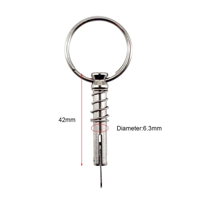 Medifier 4pcs Stainless Steel Quick Release Pin 6.3mm x 42mm