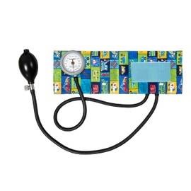 AIZEN 軽量・耐衝撃性能 ギヤフリー アネロイド血圧計 綿カフ 小児用 乗り物柄Ⅱ GF700-24