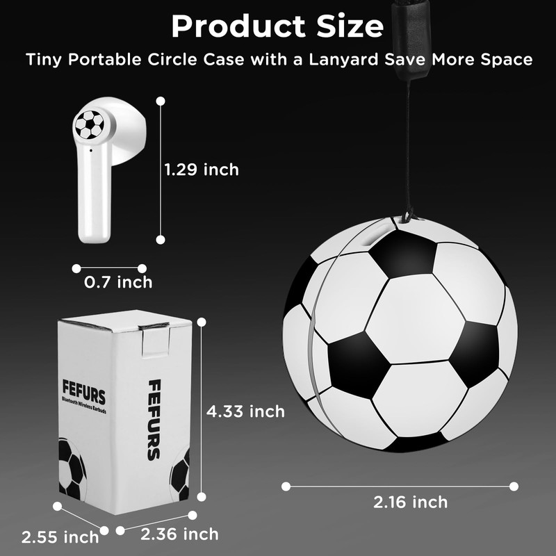 Jekarsy Noise Cancelling Football Earbuds with 40Hrs Playtime, Comfortable Fit