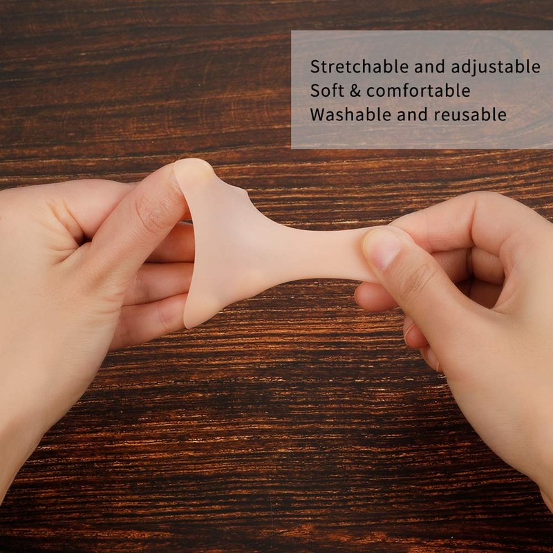 20 Pack Gel Finger Cots, Finger Protector Support New Material