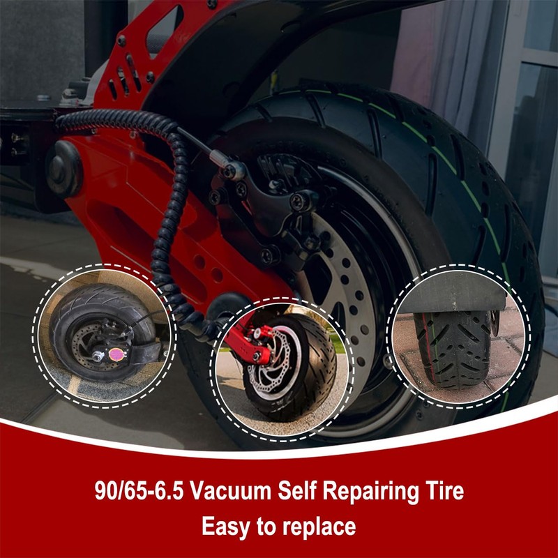 90/65-6.5 Vacuum Self Repairing Tire 11 Inch For Dualtron Thunder