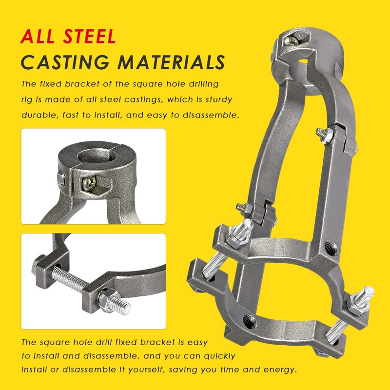 Square Hole Drill Bit Adapter for Easy Installation and Disassembly