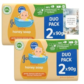 Soap Hamper Bundle With Baby Honey Soap 2x 90g Duo Pack (2 Pack) – By Oerich Gift