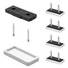 Wagner QuickClick® Plastic Gliders Chair Glides Set of 4 for