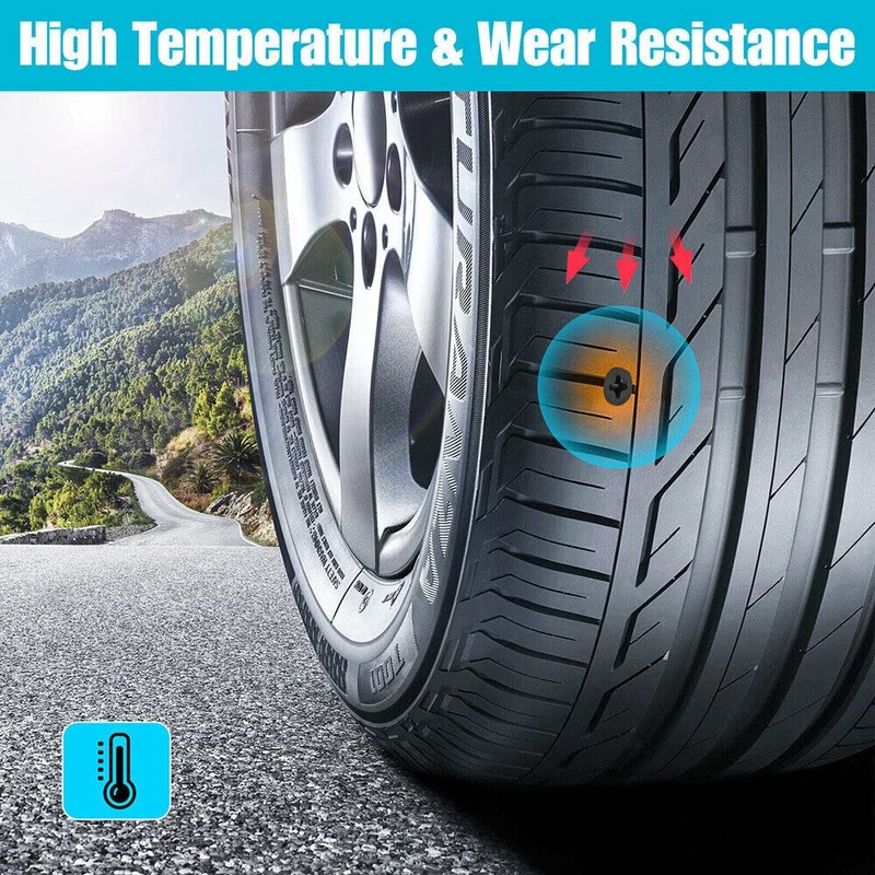 80PCS Tire Repair Rubber Nail Car Tire Repair Screw in