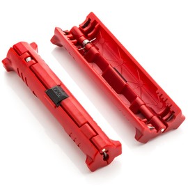 deleyCON Coaxial Cable Stripper Universal for All Satellite Cable Antenna Cable Stripping Tool Red Pack of 1