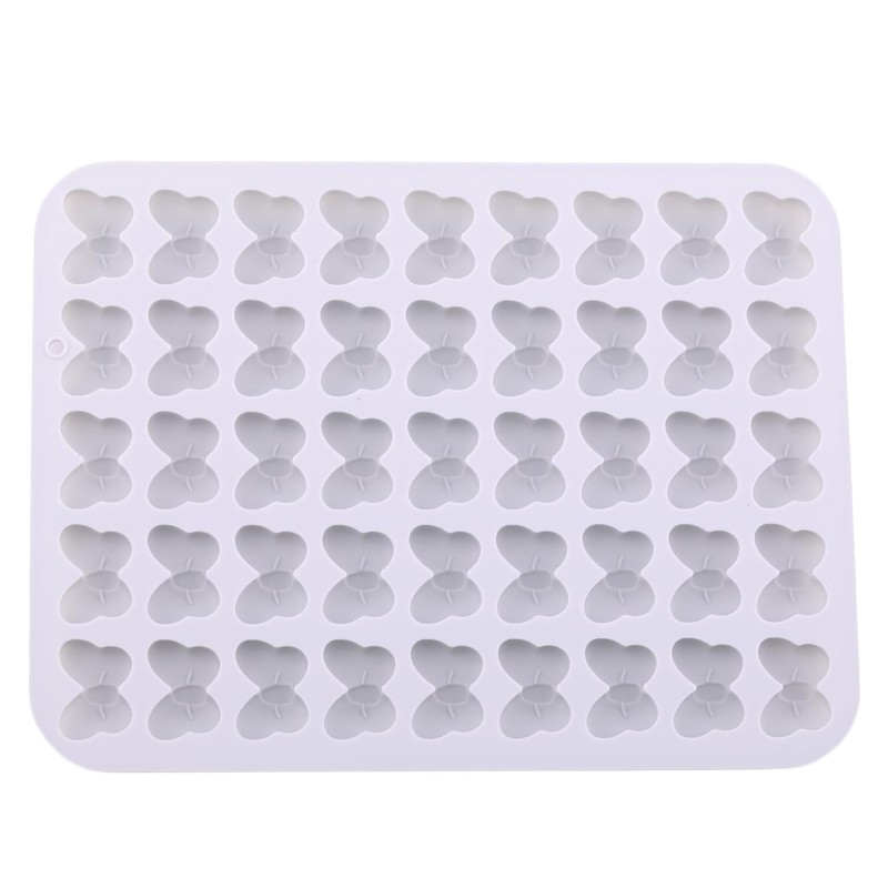 AIBOYA 45 Cavity Mouse Bow Silicone Molds Butterfly Tie Gummy