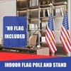 Super Tough Indoor Flag Pole kit 8ft - Army Spear