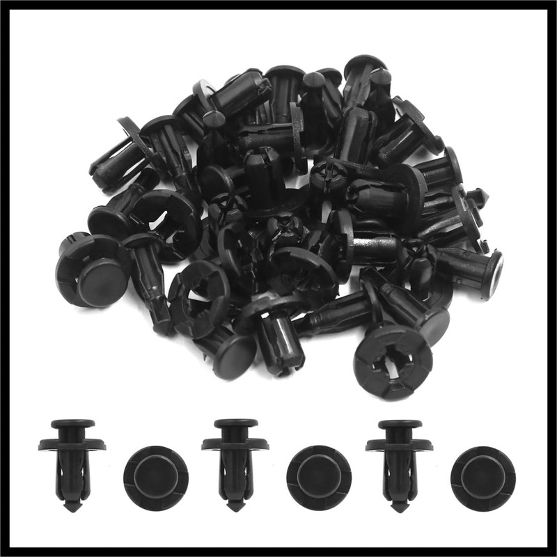 Hihaha 20Pcs Fit 10mm Hole Plastic Rivets Fastener Fender Bumper