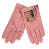 [Harssidanzar] Women's Genuine Leather Driving Gloves, Shearling Driving Ladies Touch