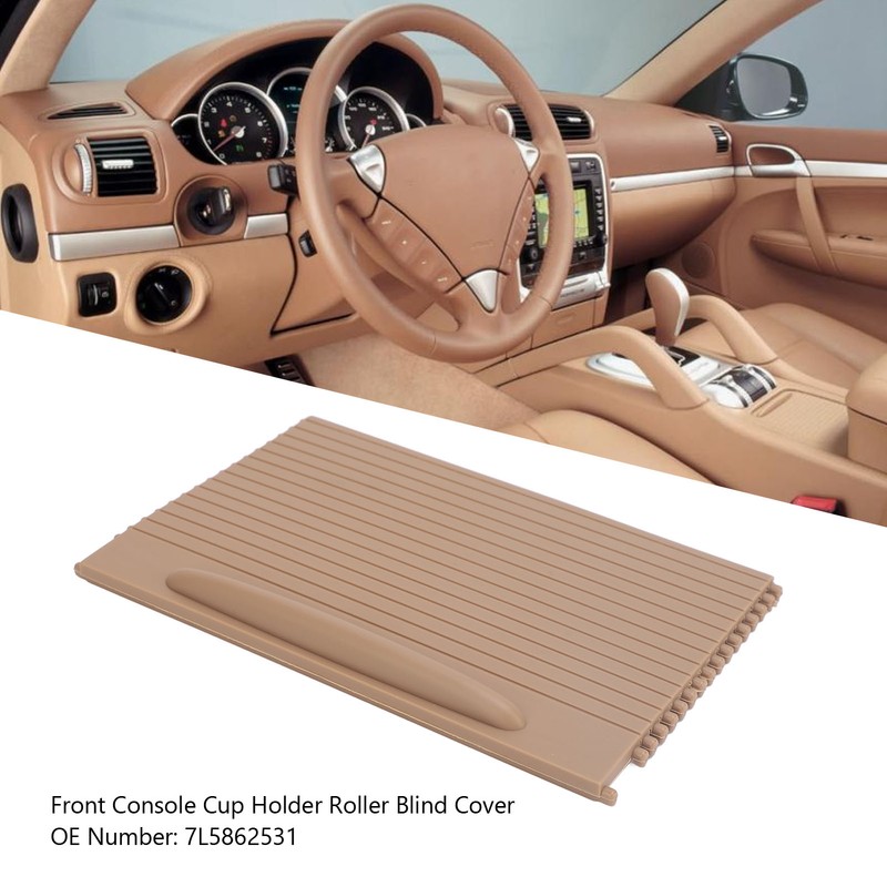 Front Console Cup Holder Roller Blind Cover 7L5862531 Sturdy Cup
