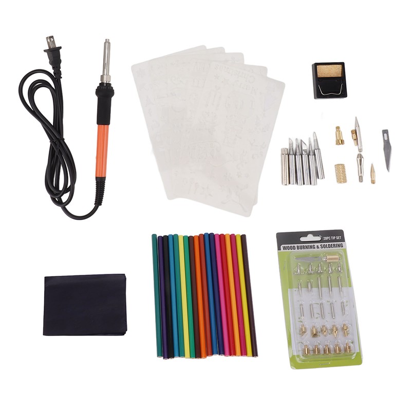 83 PCS Soldering Iron Set 60W Rapid Heating Adjustable Temperature