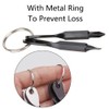2 Pack Keyring Screwdriver, Portable Phillips Flathead Keychain Screwdriver Outdoor