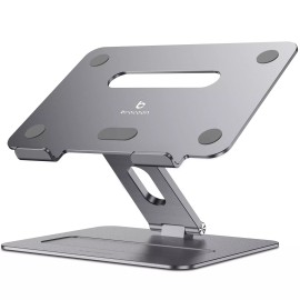 brocoon Adjustable MacBook Stand for Desk, Ergonomic Aluminum Laptop Riser with Heat-...