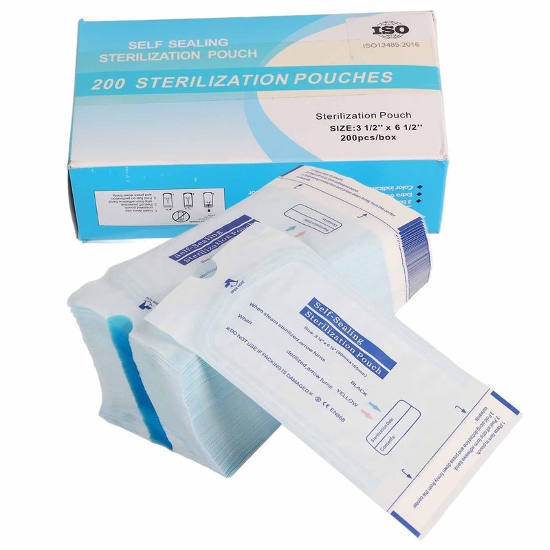 200Pcs/Box Gear Self Sealing Sterilization Bag For Self Sealing Sterilization