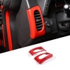 Carworld66 For Corvette C6 2005-2013 Red ABS Car Dashboard Side