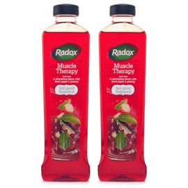  2X Radox Muscle Therapy Bath Soak 500ml Black Pepper & Ginseng Blend