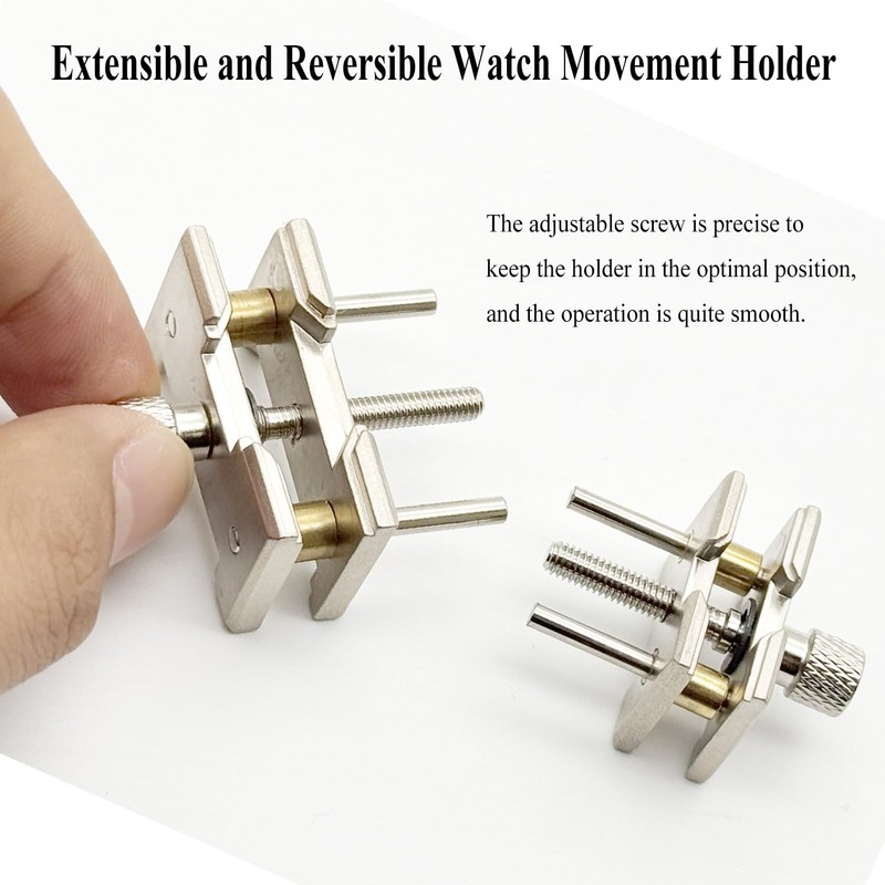 TICFROG 2 Sizes Extensible and Reversible Metal Watch Movement Holder