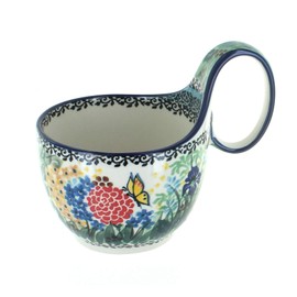 Blue Rose Polish Pottery Teresa Soup Mug