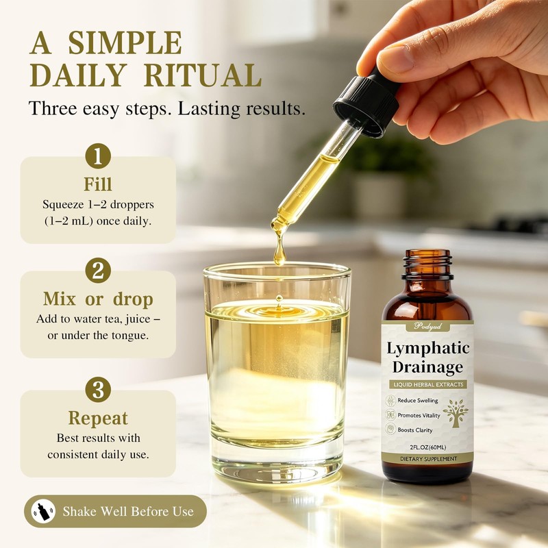 Lymphatic Drainage Drops for Bloat Relief & De-Puff Support 2